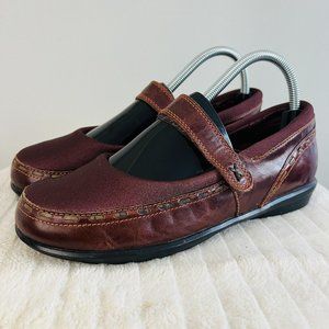 BERRIES By AETREX NWT Darla Maroon Leather Mary Janes ~ Womens Size 8